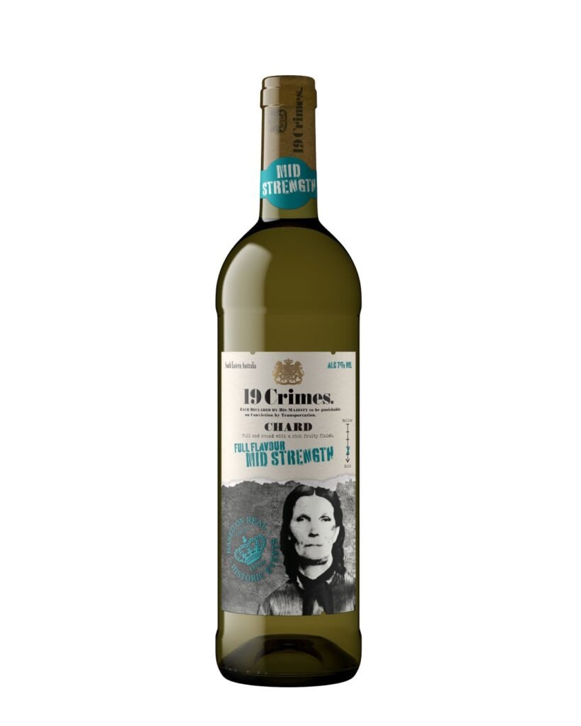 19 Crimes Mid Strength Chardonnay White Wine 75 cl