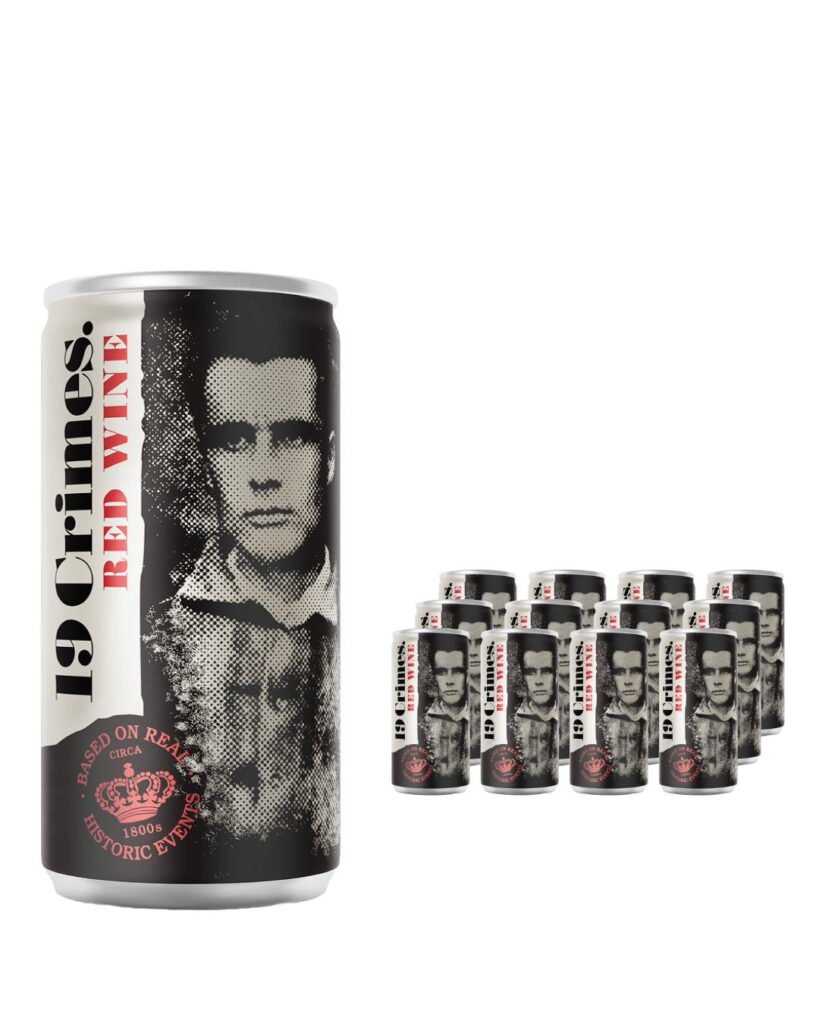 19 Crimes Red Wine Can 12 x 187 ml