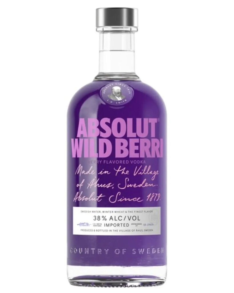 Absolut Wild Berri Flavoured Vodka 70 cl