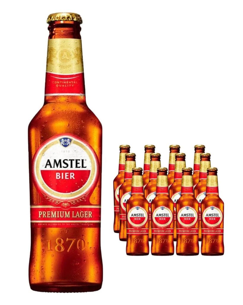 Amstel Lager Beer Bottle 12 x 300 ml