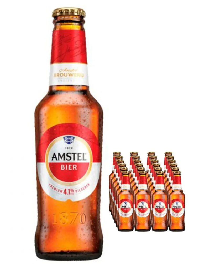 Amstel Lager Beer Bottle 24 x 300 ml