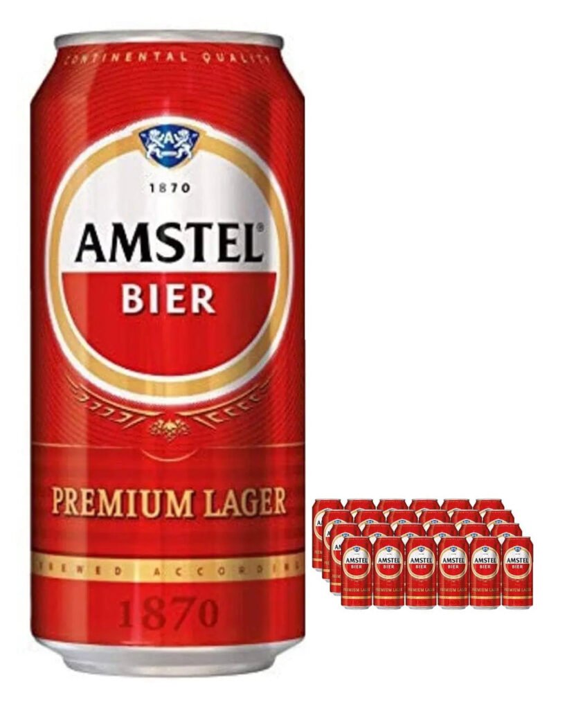 Amstel Lager Beer Can 24 x 440 ml
