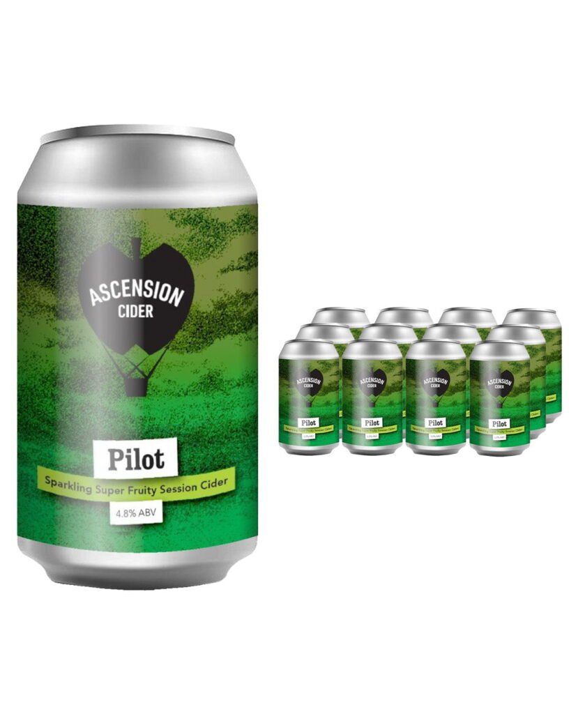 Ascension Pilot Medium Apple Cider Can 12 x 330 ml