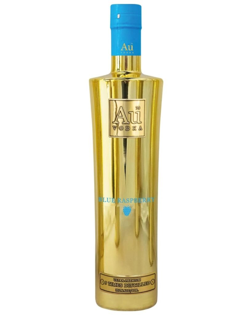 Au Vodka Blue Raspberry Flavoured Vodka 35 cl