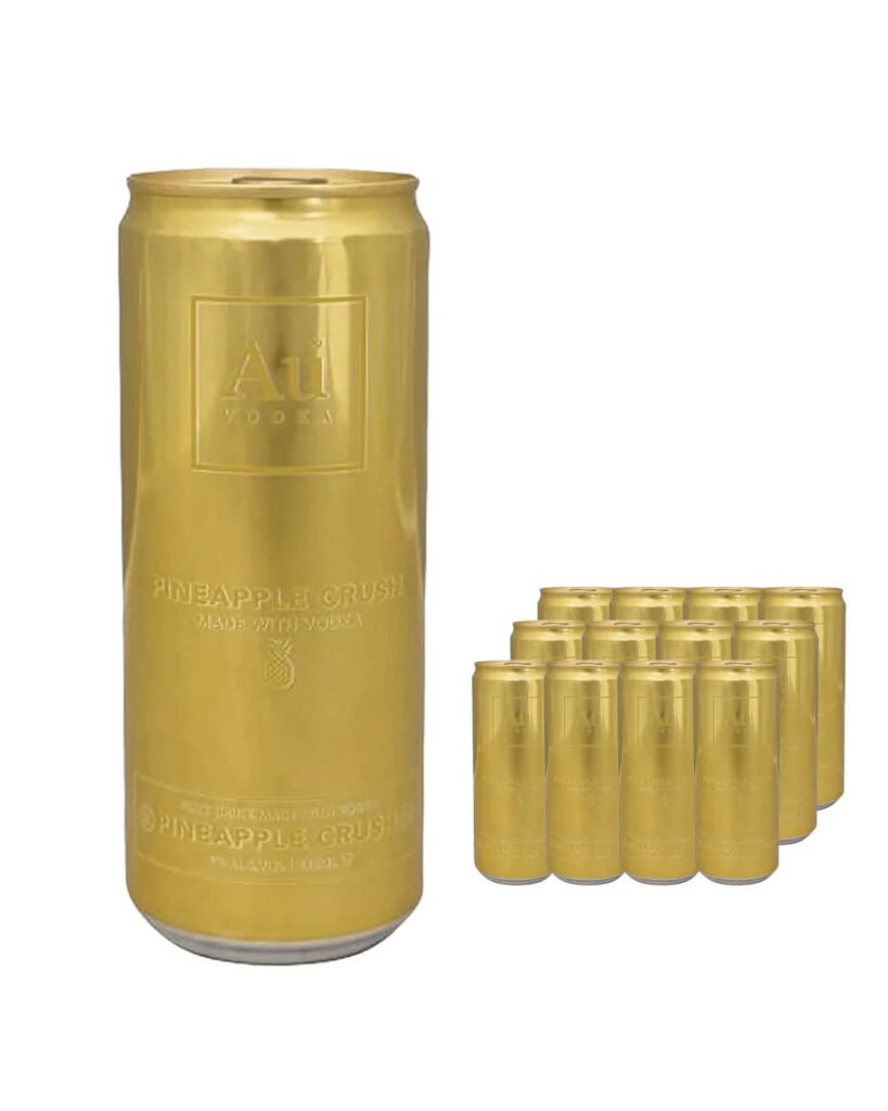 AU Vodka Pineapple Premixed Can 12 x 330 ml