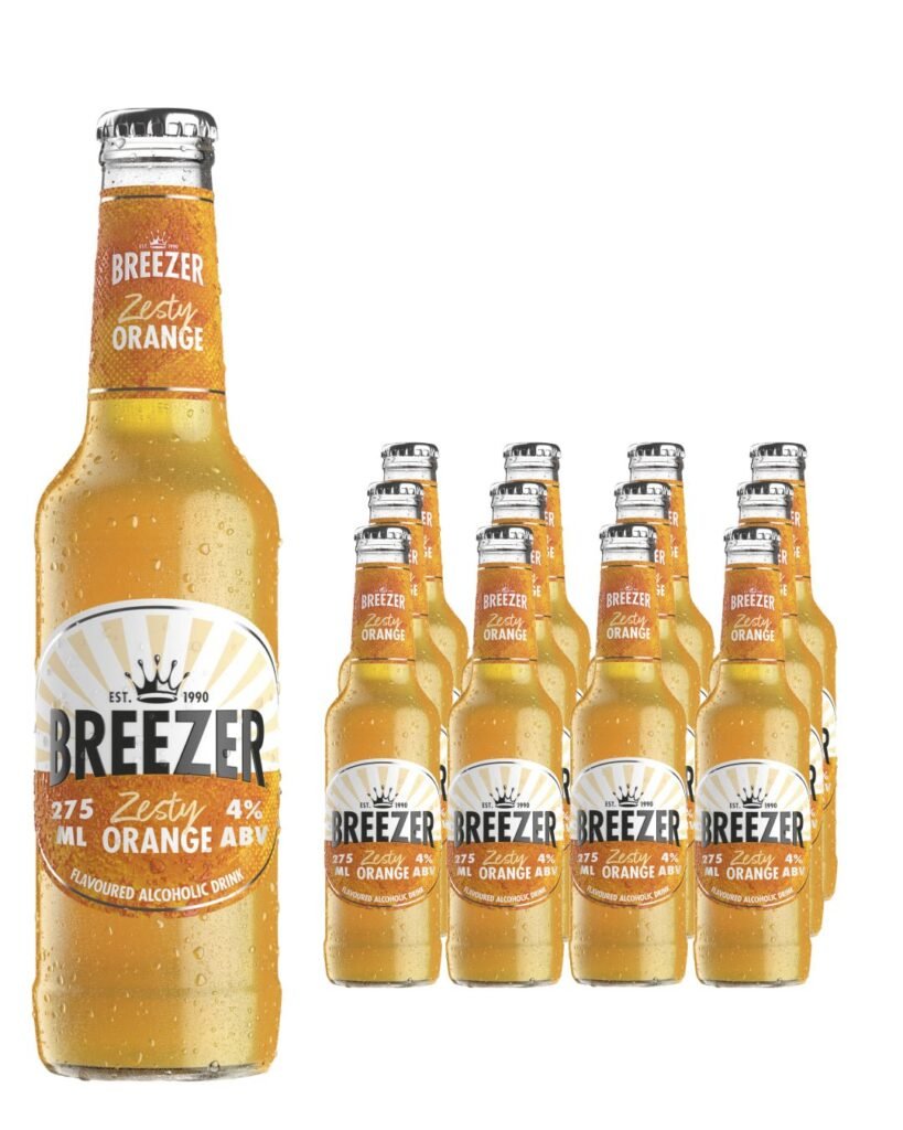 Buy Breezer Zesty Orange Premixed Drink Multipack 12 x 275 ml
