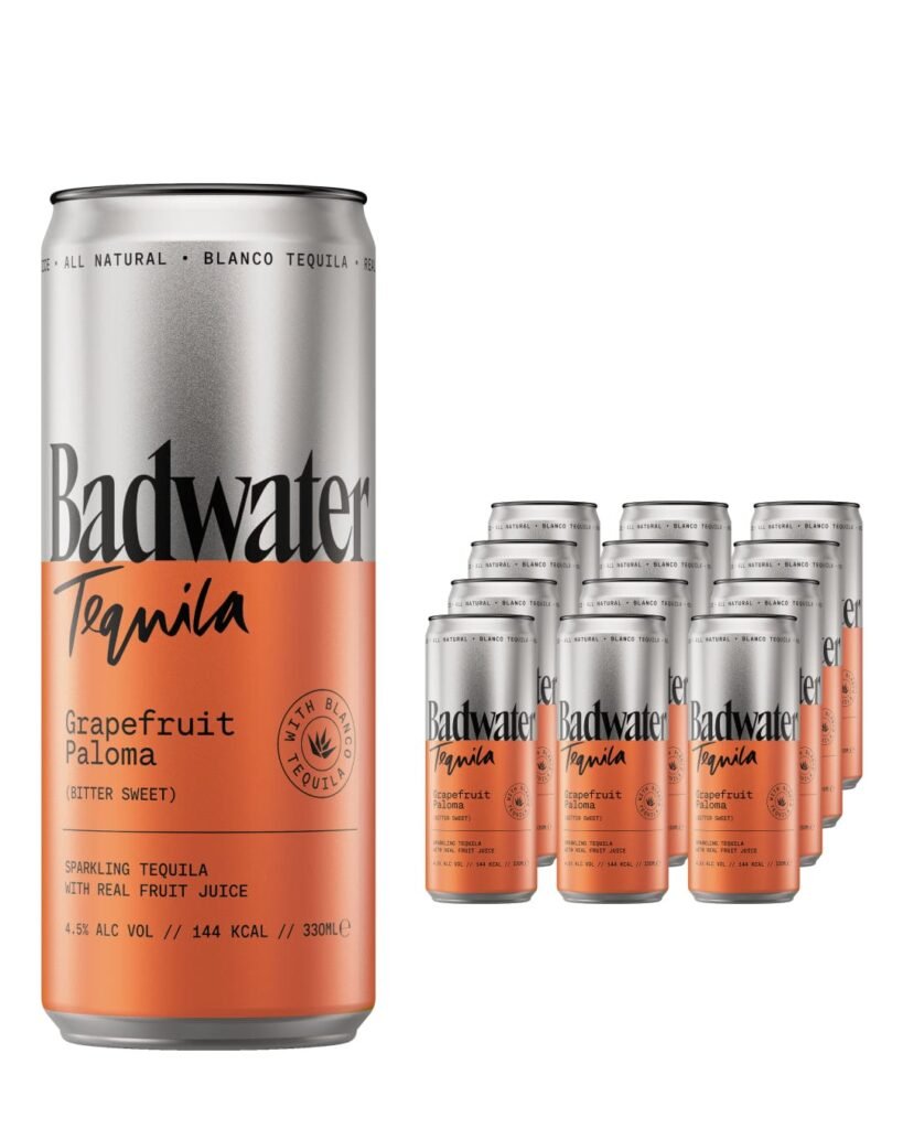 Badwater Tequila Grapefruit Paloma Premixed 12 x 330 ml