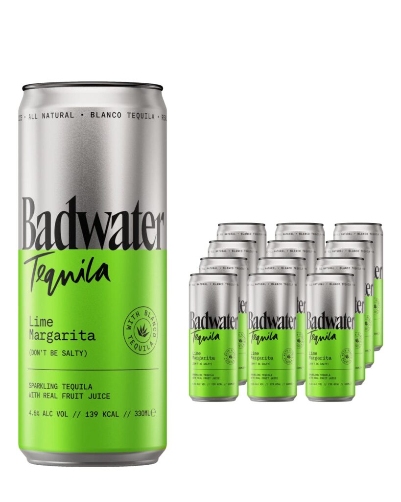 Badwater Tequila Lime Margarita 12 x 330 ml Pack