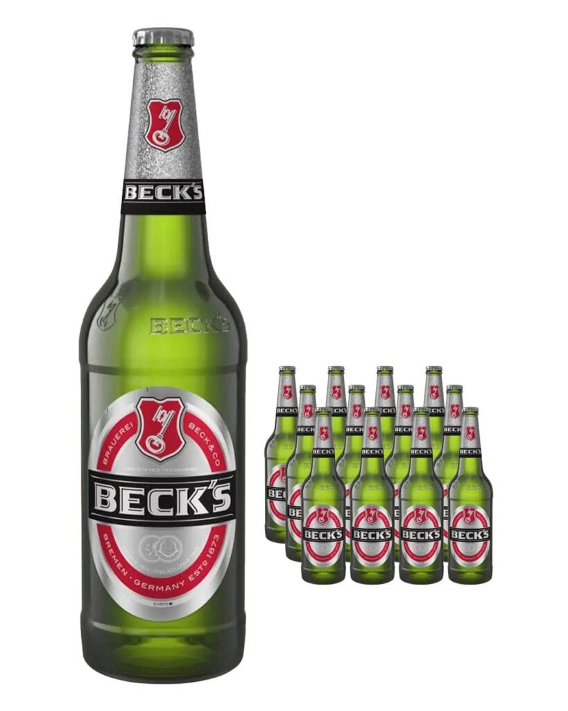 Becks Premium Lager Bottle 12 x 660 ml