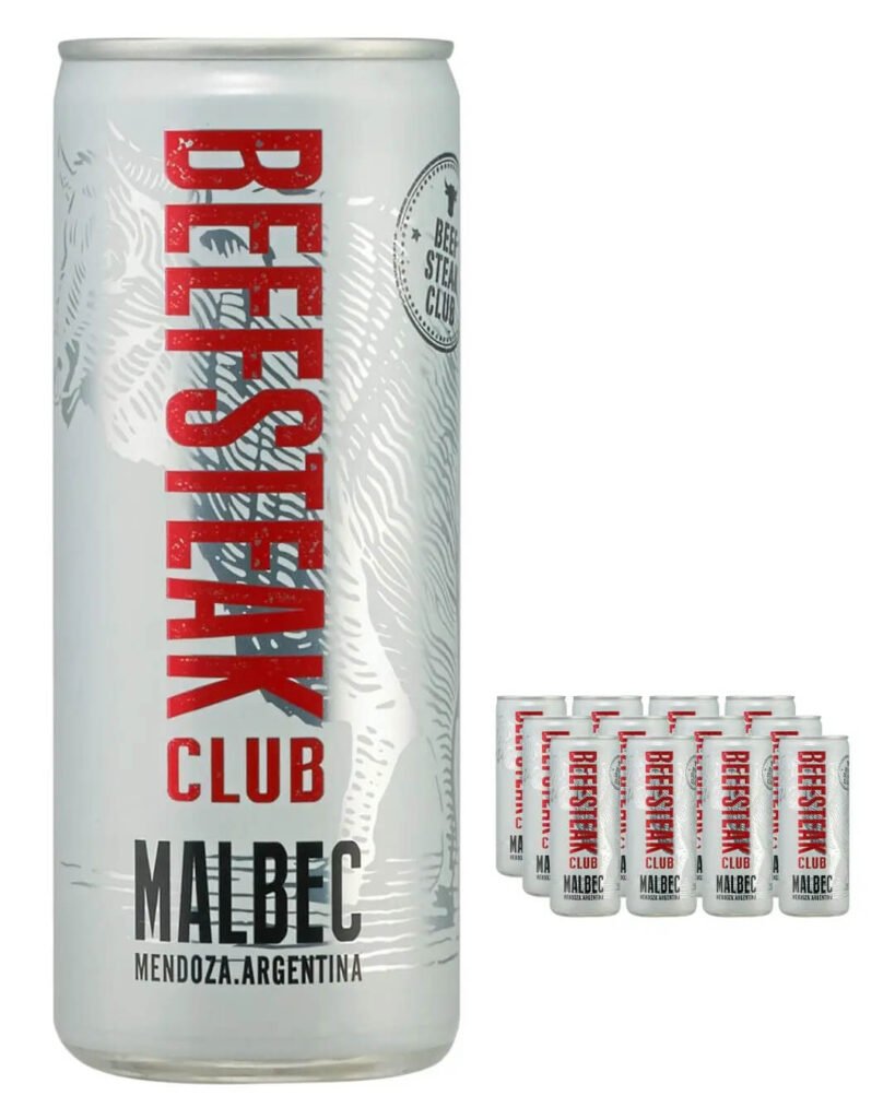 Beefsteak Club Malbec Can 12 x 250 ml