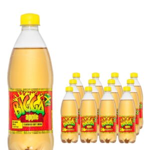Bigga Apple Flavoured Soft Drink Multipack, 12 x 600 ml