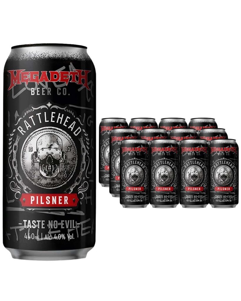 Black Sheep x Megadeth Rattlehead Pilsner 12 x 440 ml