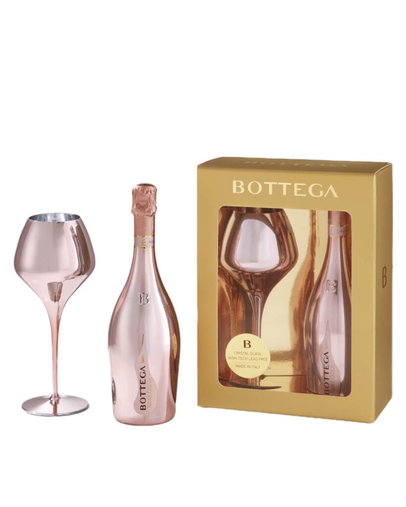Bottega Confezione Rose Gold and Magnifico Rose Prosecco 75 cl
