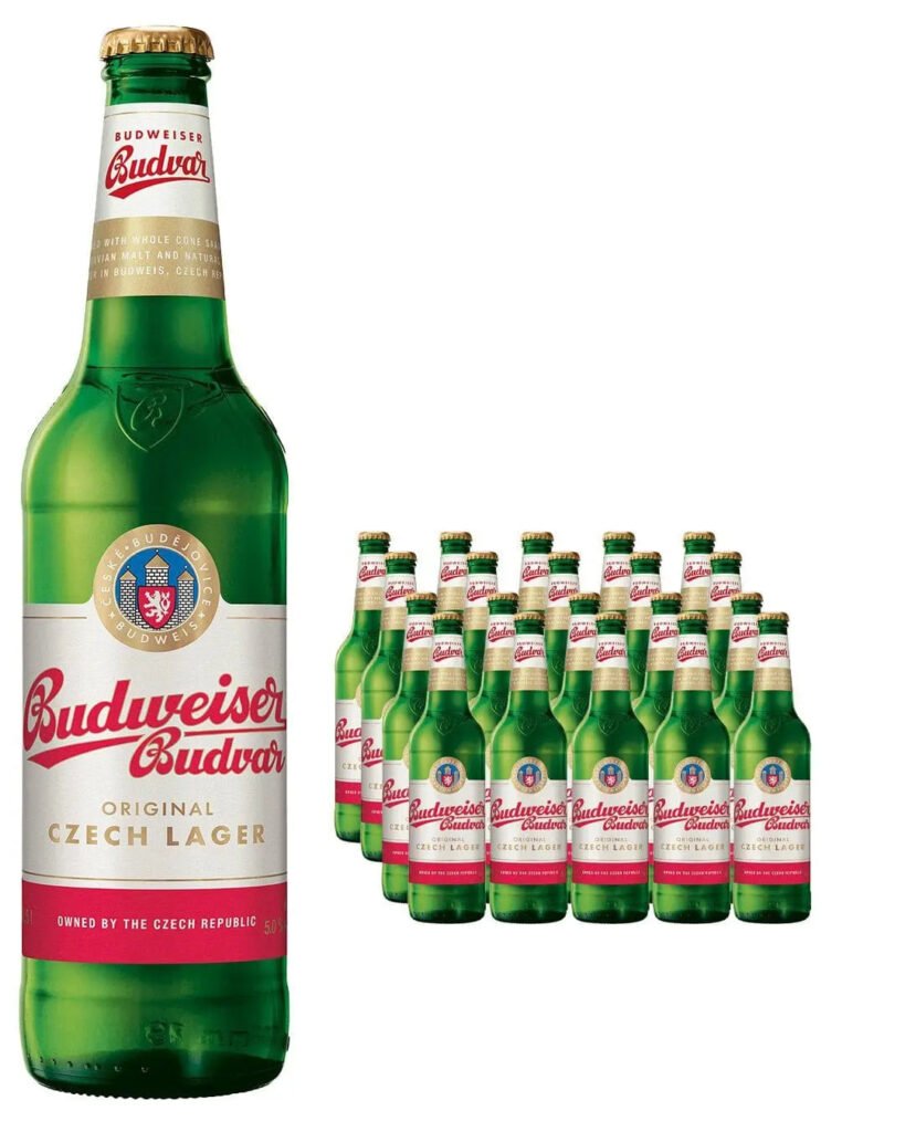 Budweiser Budvar Beer Bottle Multipack, 20 x 500 ml