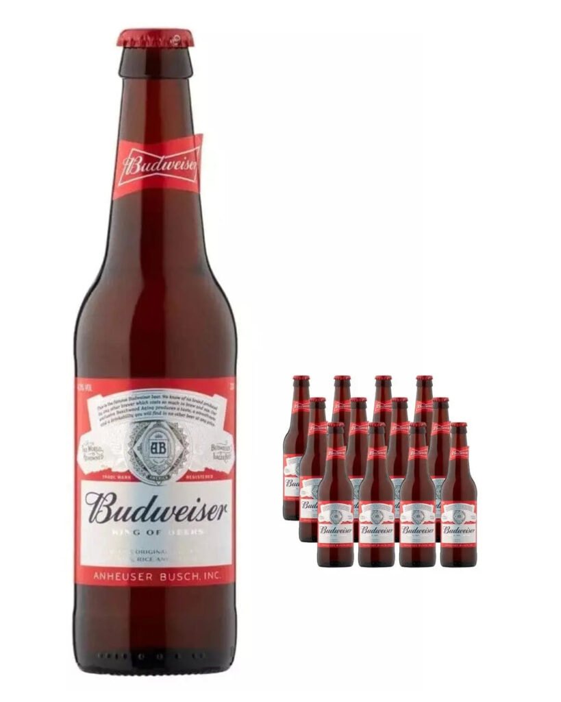Budweiser Premium Lager Bottle 12 x 300 ml