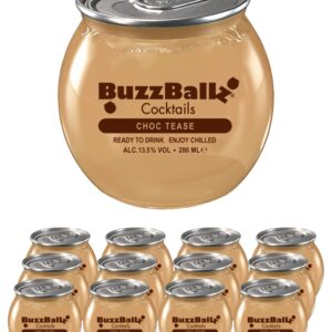 BuzzBallz Choc Tease Cocktail Multipack, 12 x 200 ml