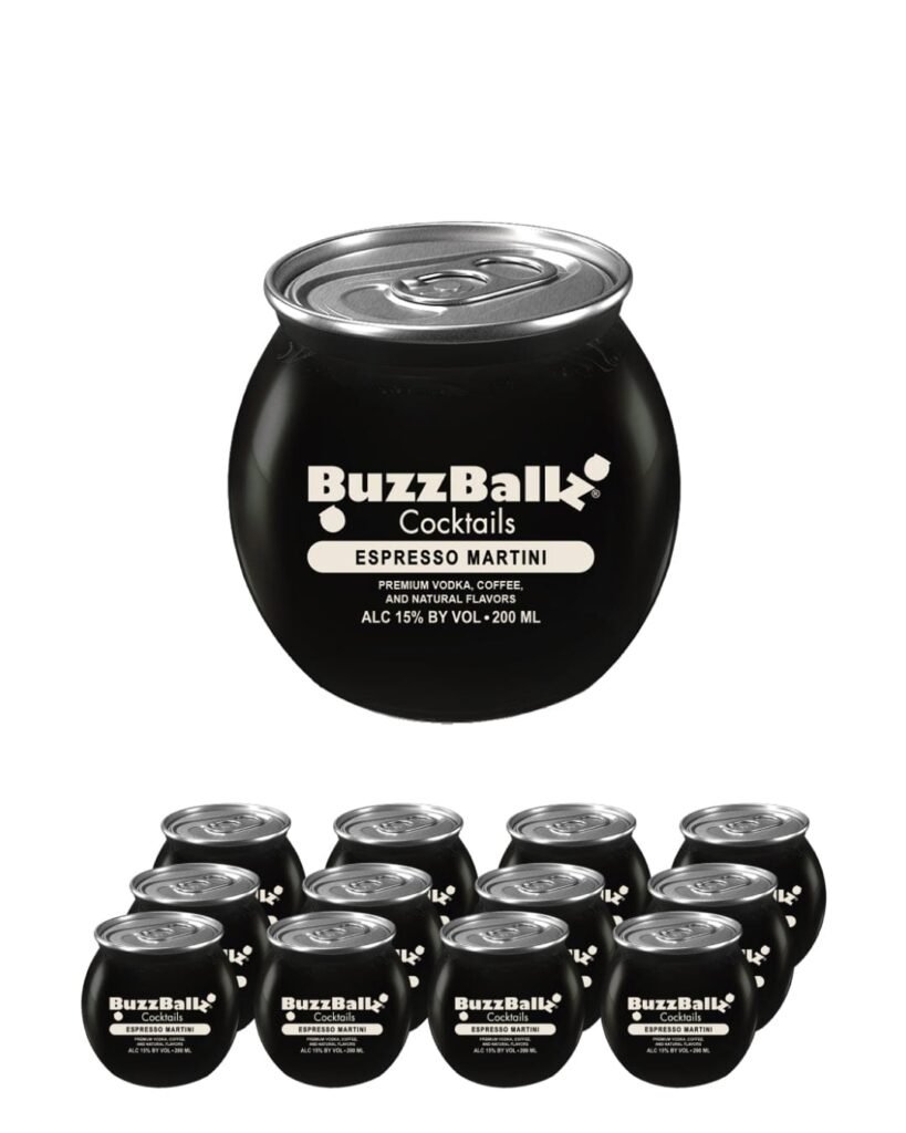 BuzzBallz Espresso Martini Cocktail 12 x 200 ml