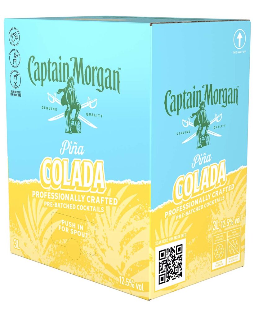 Order Captain Morgan Piña Colada Premixed Cocktail Bag in Box 3 L