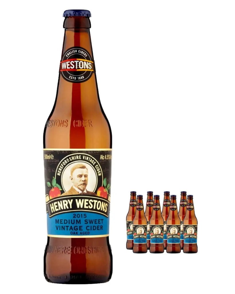 Henry Westons Oak Medium Dry Cider 8 x 500 ml