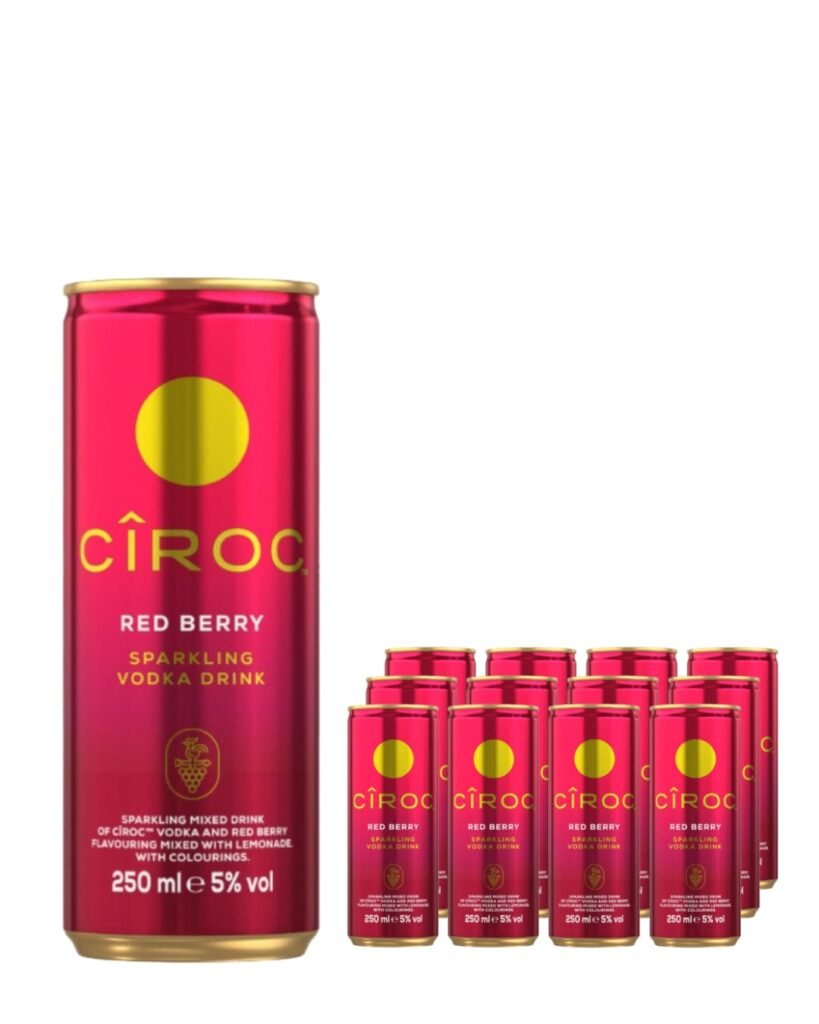 Ciroc Red Berry Premixed Cocktail Can 12 x 250 ml