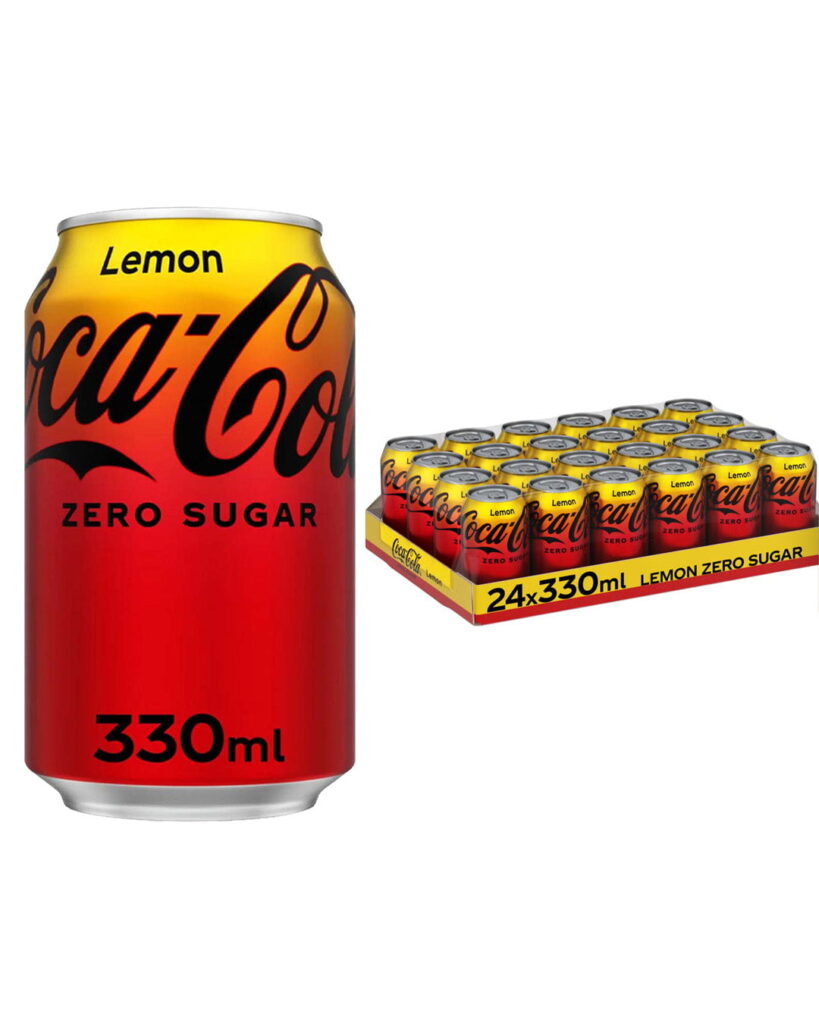 Coca-Cola Zero Sugar Lemon Can 24 x 330 ml Packs