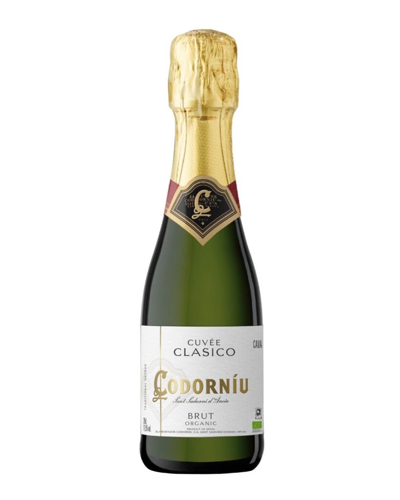 Codorniu Clasico Cuvee Brut Organic White Sparkling Wine 20 cl