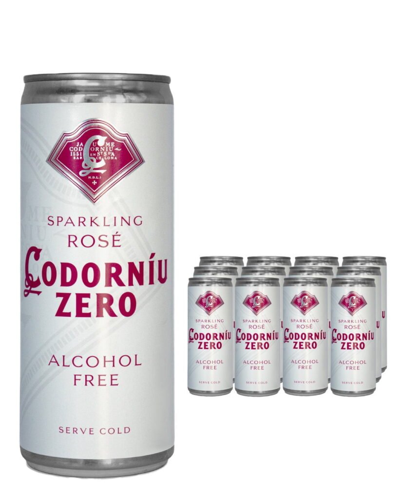 Codorniu Zero Alcohol Free Sparkling Rose Wine 12 x 250 ml