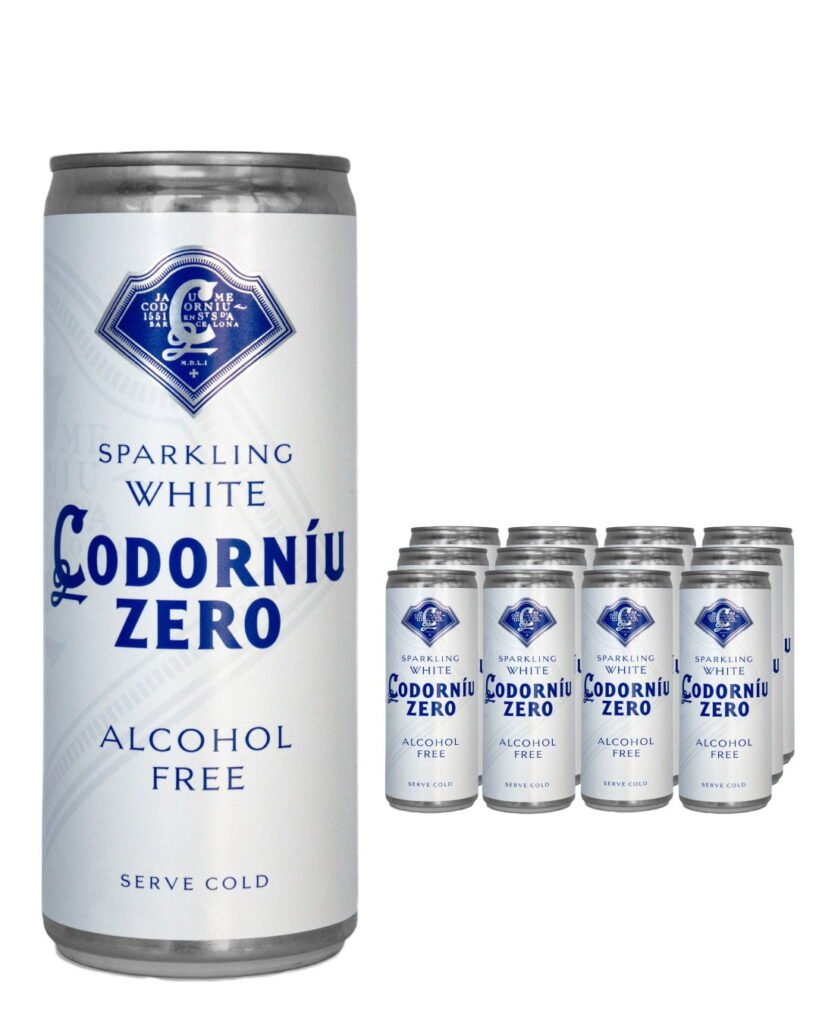 Codorniu Zero Alcohol Free Sparkling White Wine 12 x 250 ml