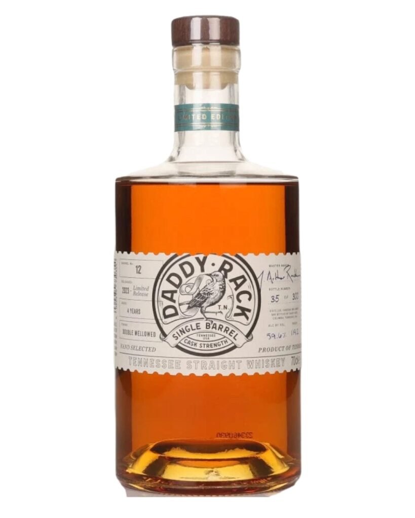 Daddy Rack 4 Year Old Cask Strength Single Barrel 12 Whiskey 70 cl