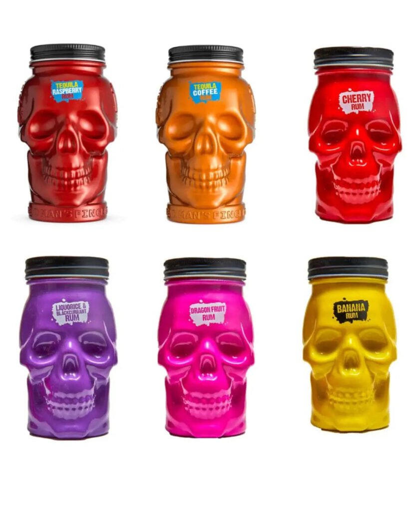 Dead Man's Finger Graveyard Mason Jar Collection 6 x 50 cl