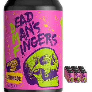 Dead Man’s Fingers Passion Fruit Rum with Lemonade Multipack, 12 x 330 ml