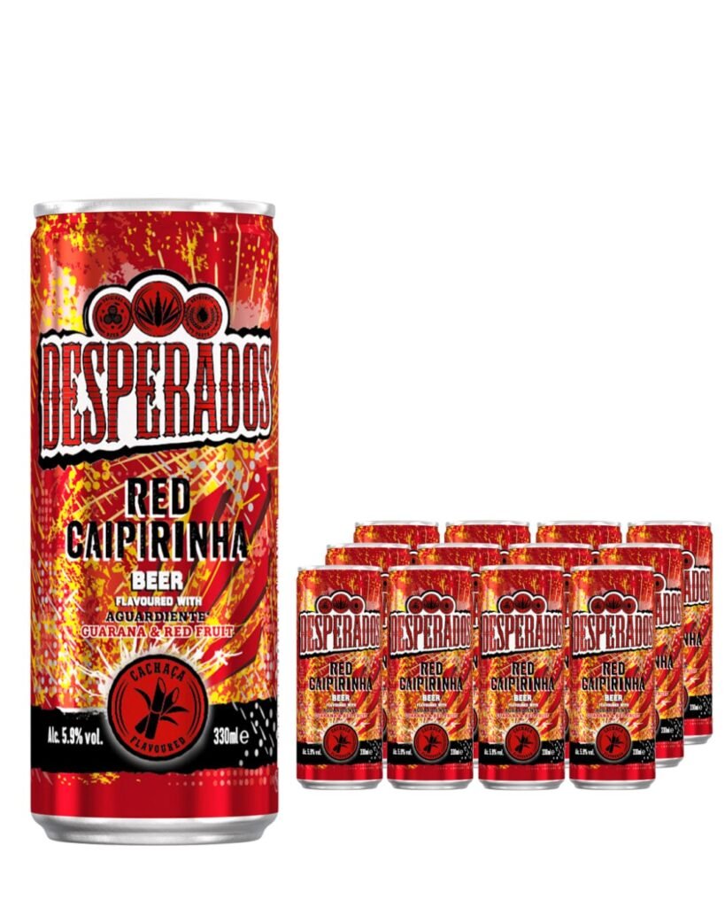 Desperados Red Caipirinha Guarana & Red Fruit Beer 12 x 330 ml