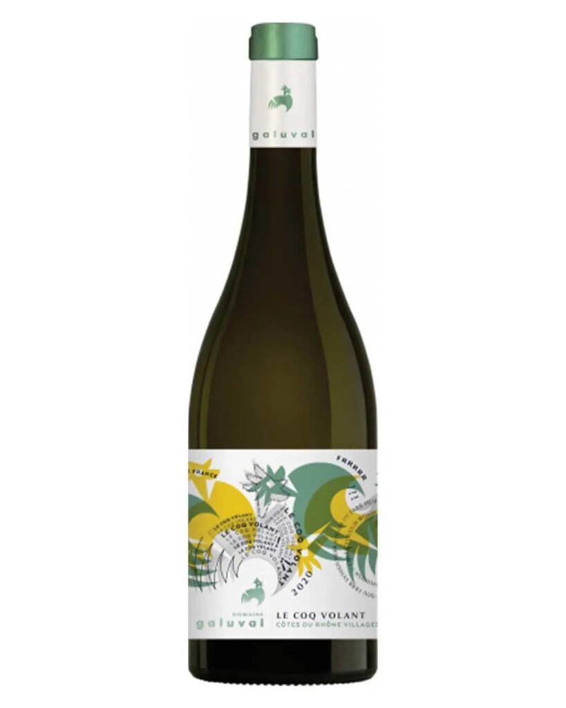 Domaine de Galuval Le Coq Volant Cotes du Rhone Villages Blanc 75 cl