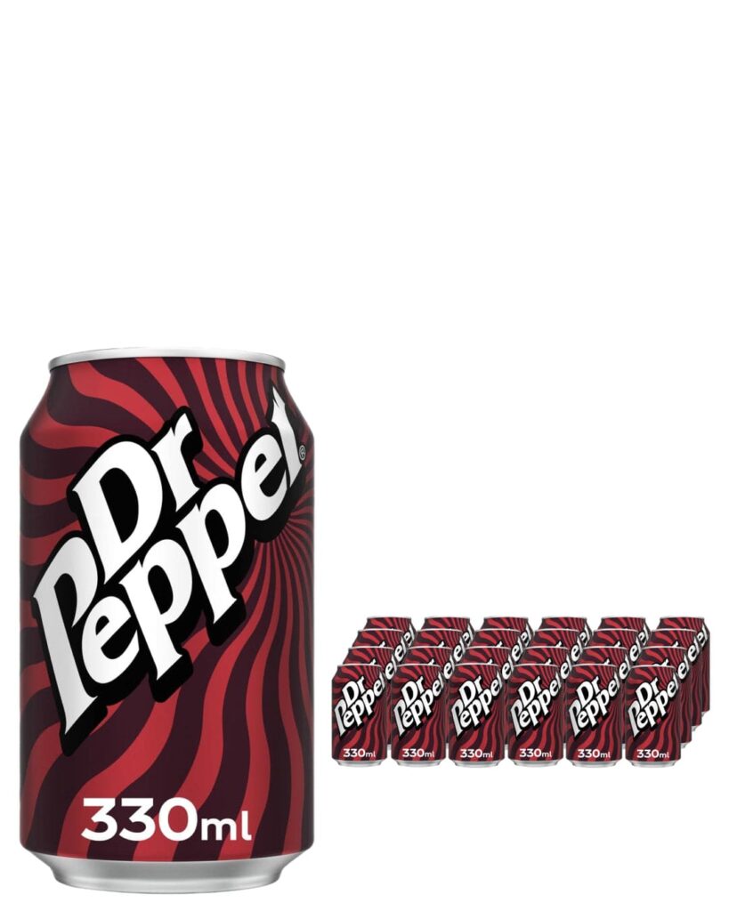 Dr Pepper Soft Drink Can 24 x 330 ml Pack