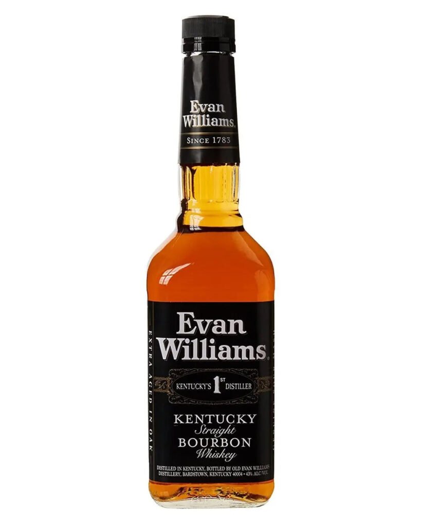 Evan Williams Kentucky Black Label Straight Bourbon Whiskey 70 cl