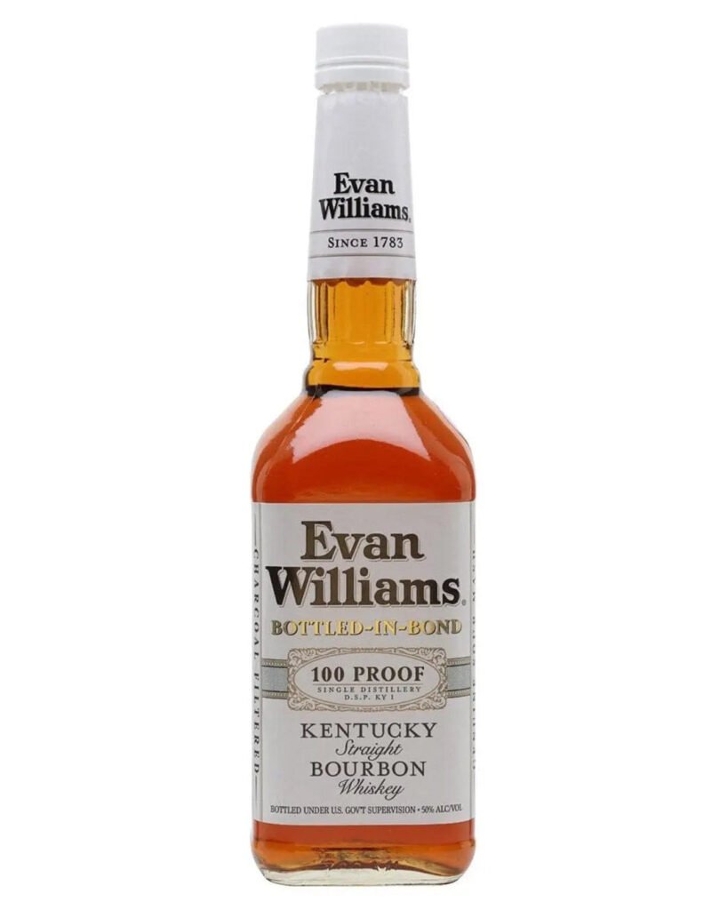 Evan Williams Kentucky White Label Straight Bourbon Whiskey 70 cl