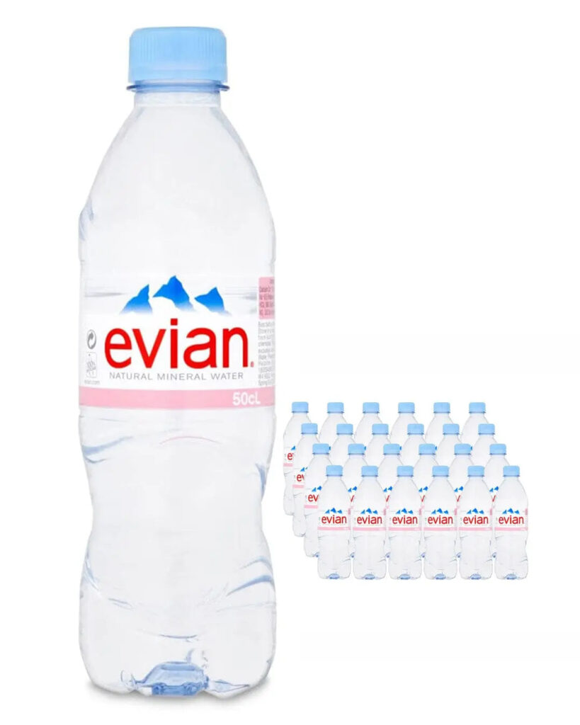Evian Natural Spring Water 24 x 500 ml Pack