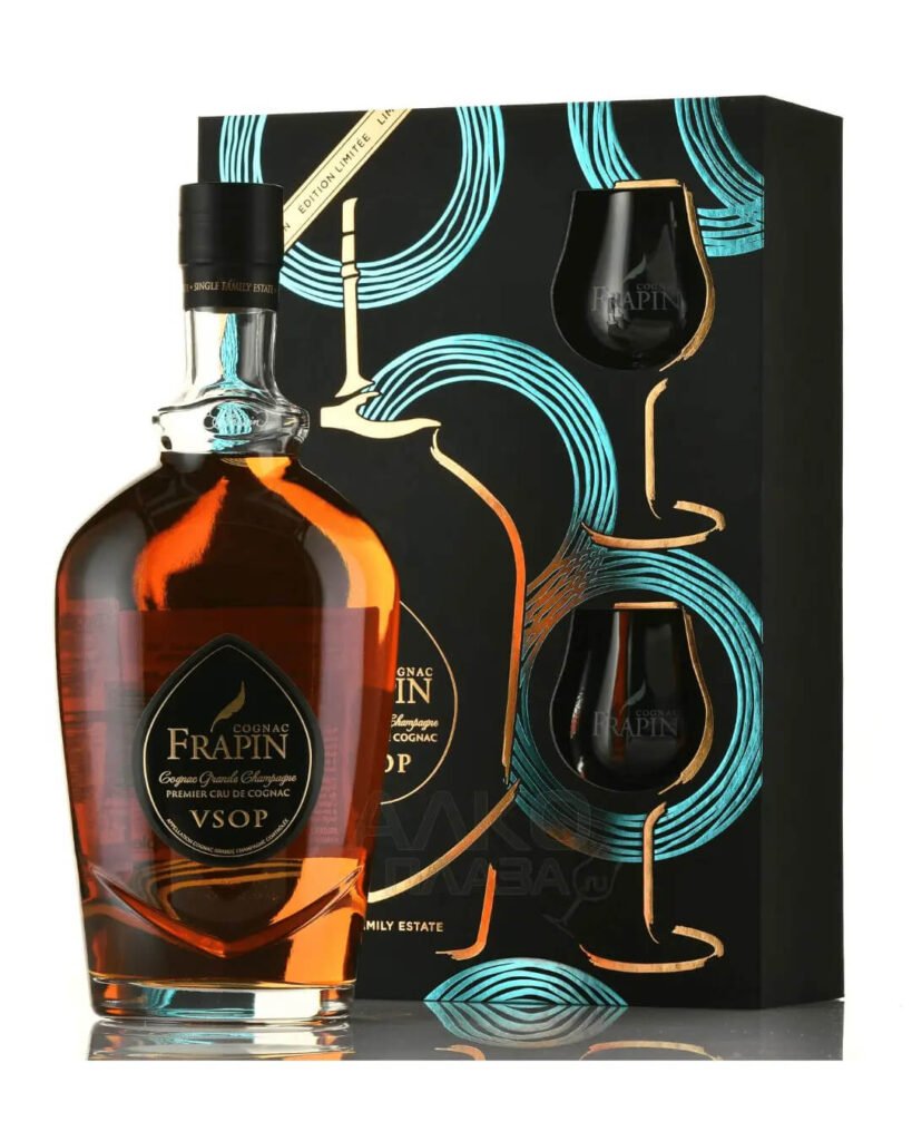 Frapin V.S.O.P. Grande Champagne Cognac & Glasses Gift Pack 70 cl