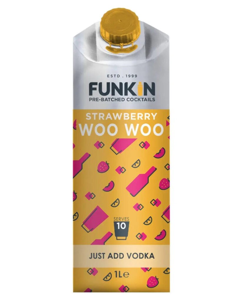 Funkin Strawberry Woo Woo Mixer Cocktail Carton 1 L