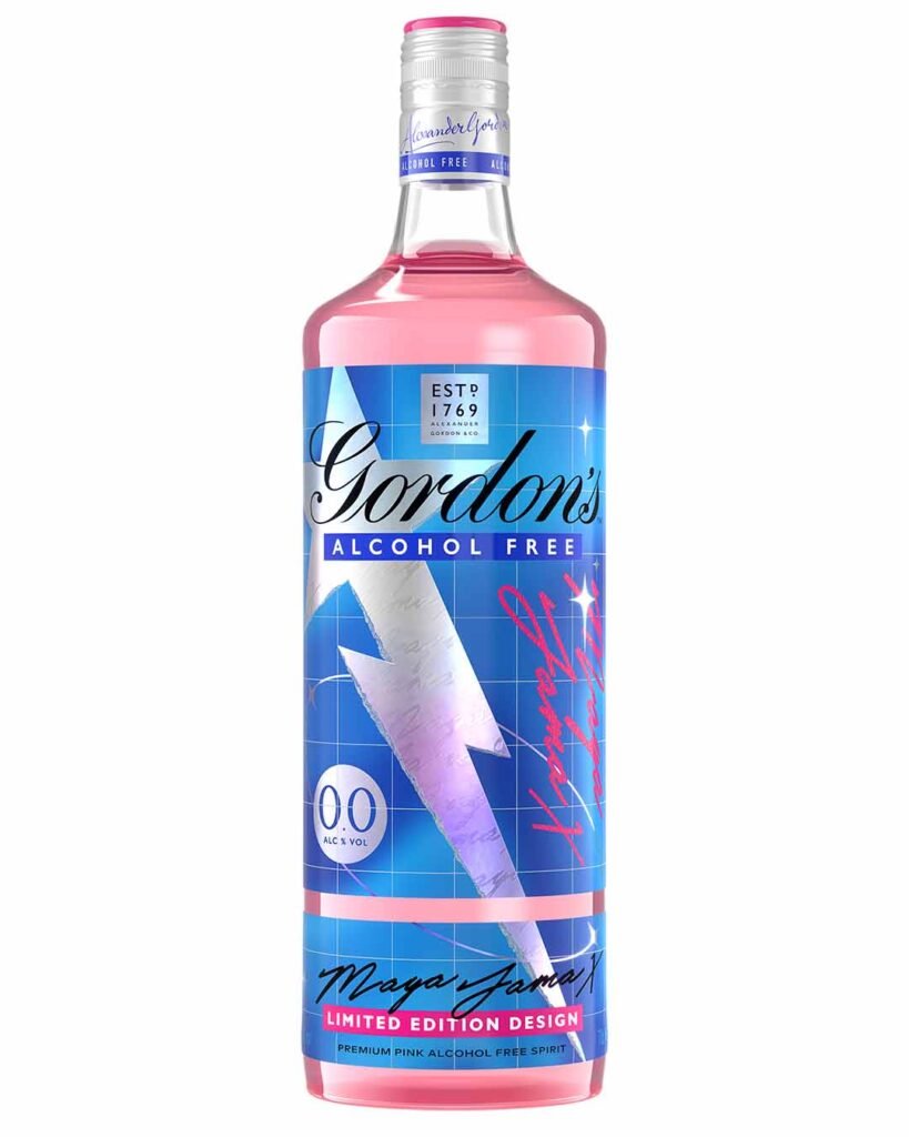 Gordon's x Maya Jama Pink Alcohol Free Gin 70 cl BBE 25/12/2025