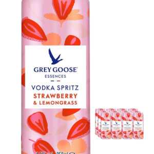 Grey Goose Essences Strawberry & Lemongrass Premixed Can Multipack, 12 x 250 ml