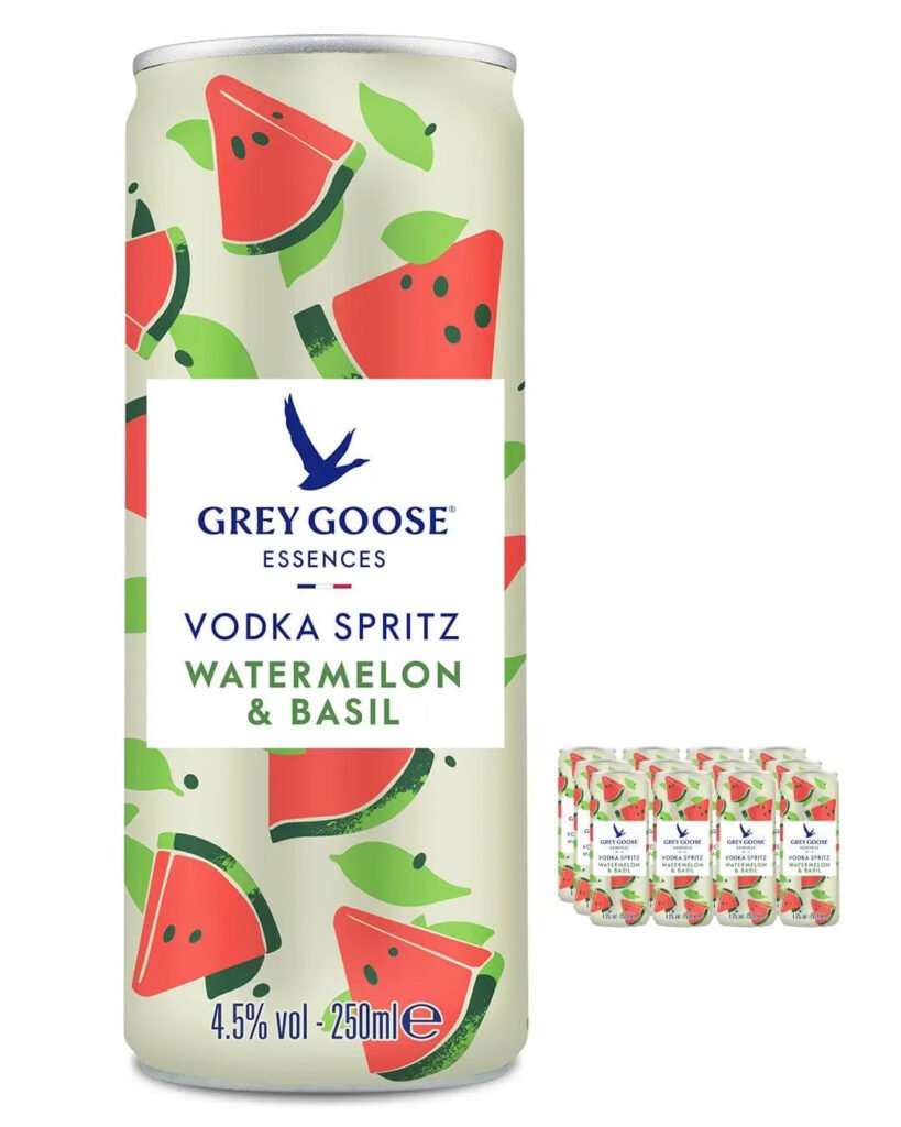 Grey Goose Essences Watermelon & Basil Premixed Can 12 x 250 ml