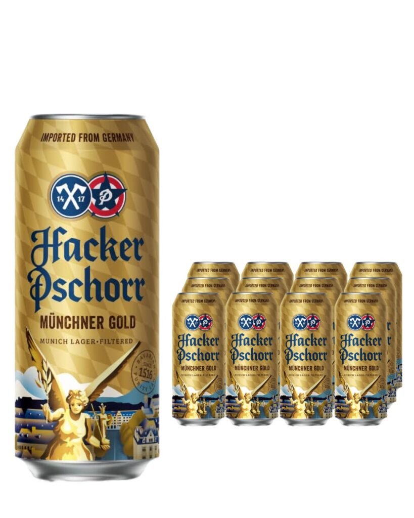 Hacker-Pschorr Munchner Gold Beer Can 12 x 500 ml