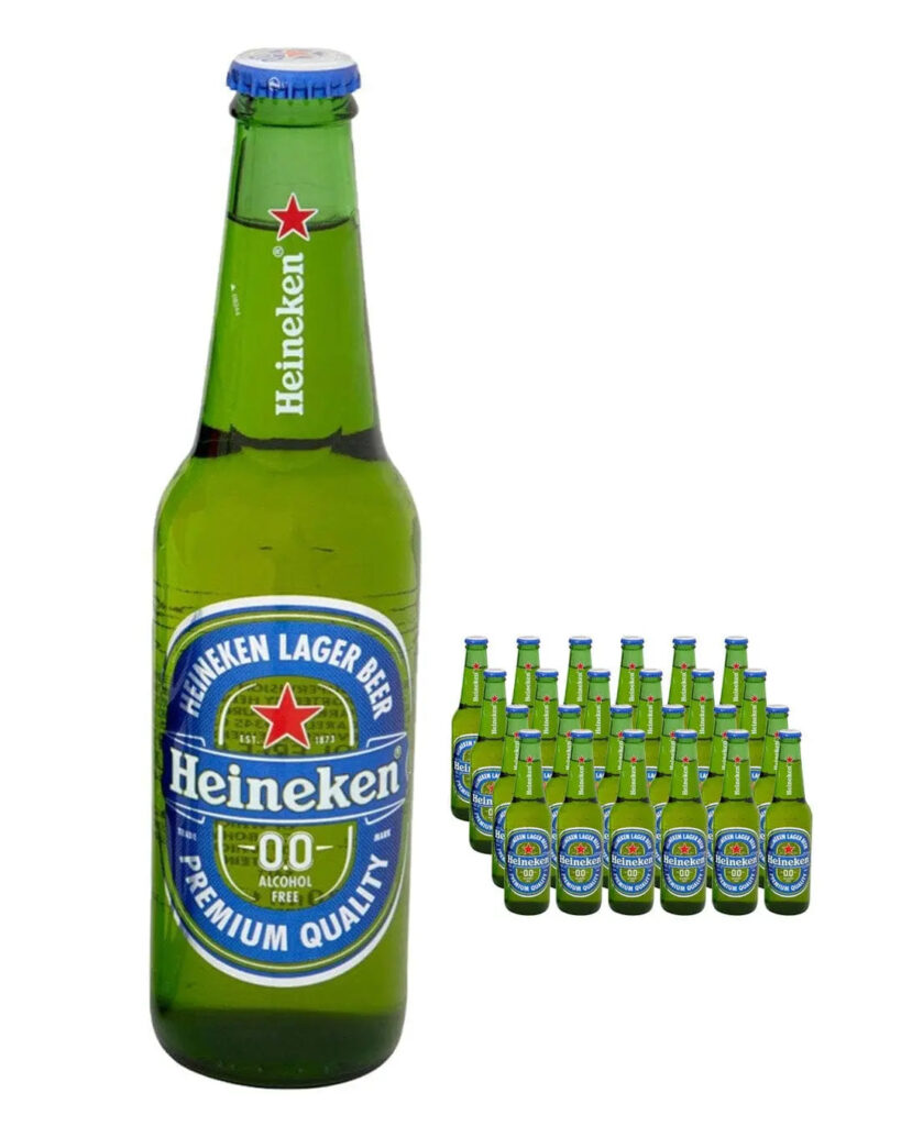 Heineken 0.0% Alcohol Free Beer Bottle 24 x 330 ml