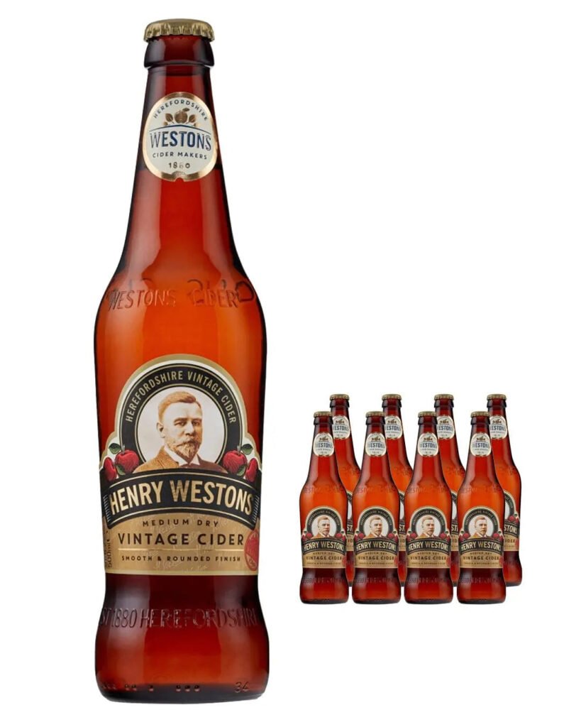 Henry Westons Vintage Medium Sweet Cider 8 x 500 ml
