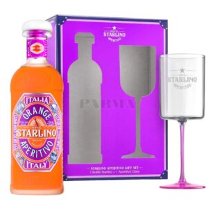 Hotel Starlino Arancione Aperitivo Spritz Gift Set with Aperitivo Glass, 75 cl