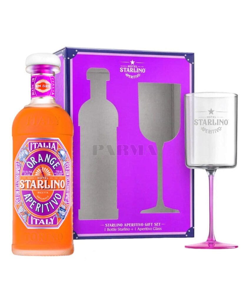 Hotel Starlino Arancione Aperitivo Spritz Gift Set with Aperitivo Glass 75 cl