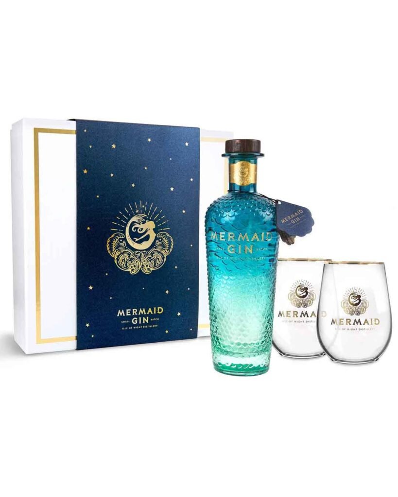 Isle of Wight Distillery Mermaid Gin Gift Pack 70 cl
