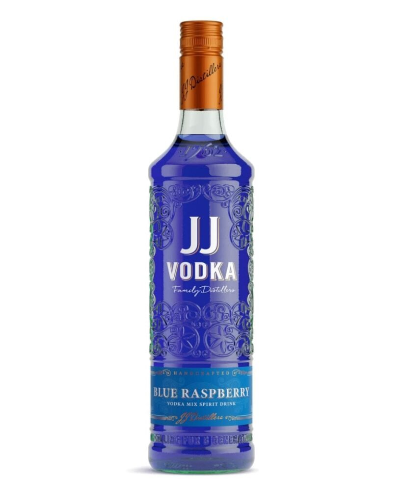 J.J. Whitley Artisinal Blue Raspberry Vodka 70 cl
