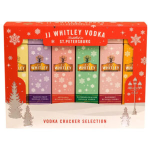 J.J. Whitley Vodka Christmas Cracker Selection, 6 x 5 cl